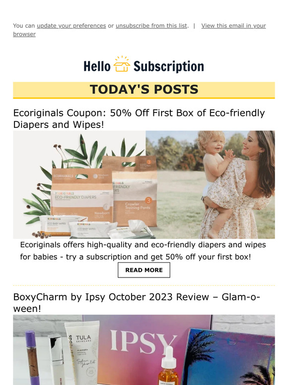 💌 Hello Subscription! Reviews, Spoilers, & Deals! 💌