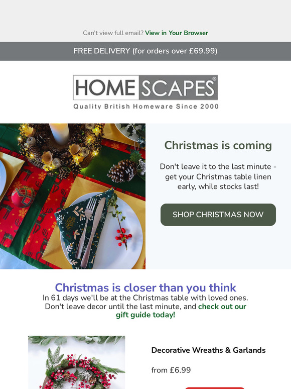 Get ahead and shop for the festive season now! 🎄