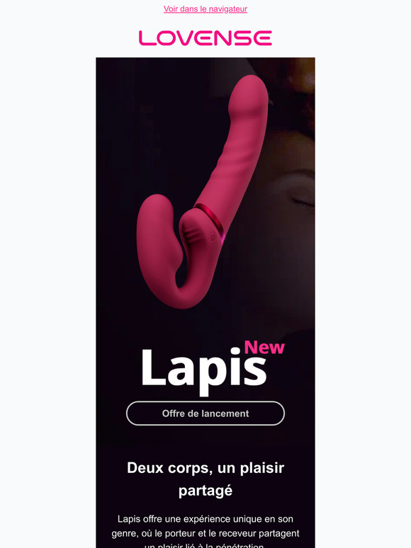 Nouveauté Lapis - Deux corps, un plaisir partagé.