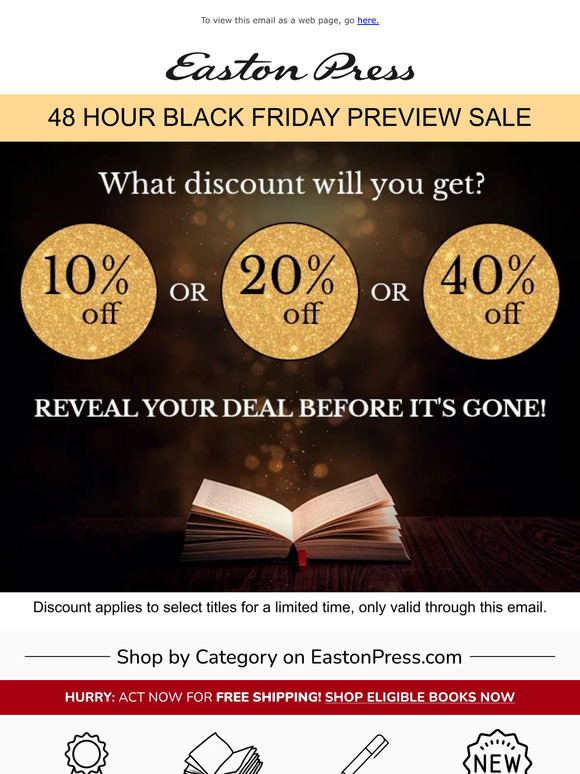 easton press 48 Hours Only Surprise Discount! Milled