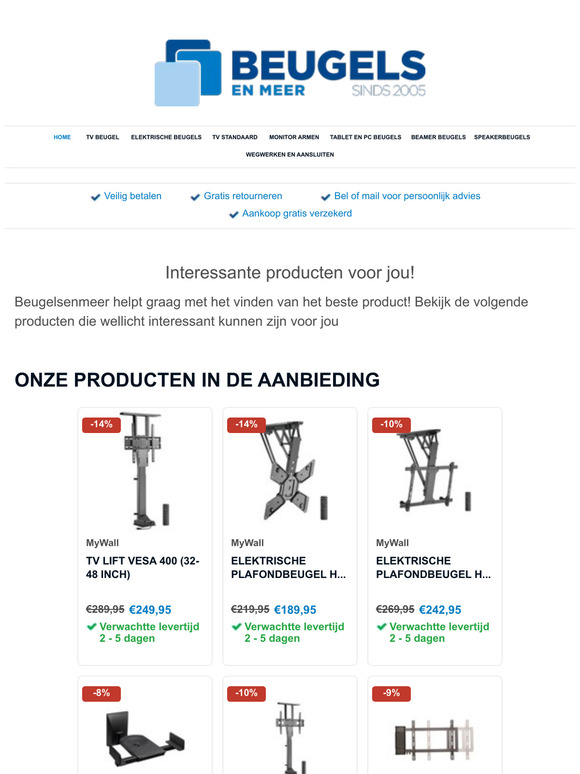 Bekijk de meest interessante producten op Beugelsenmeer