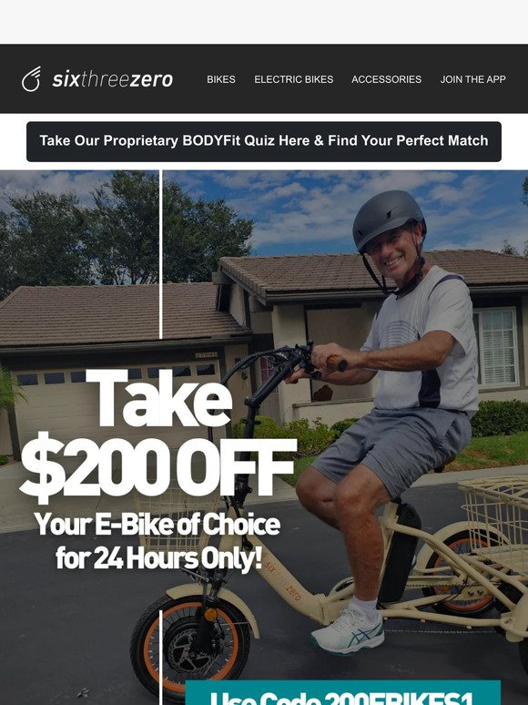 $200 Off Your E-Bike