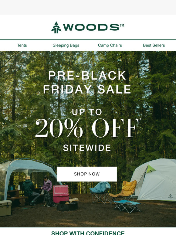 Pre-Black Friday Sale - Up to 20% Off at Woods!