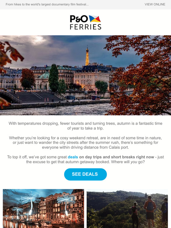Explore Europe this autumn with a deal 🍂