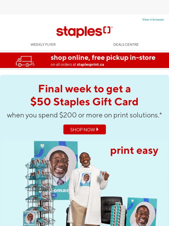 Staples Print Marketing Services: For all your business needs
