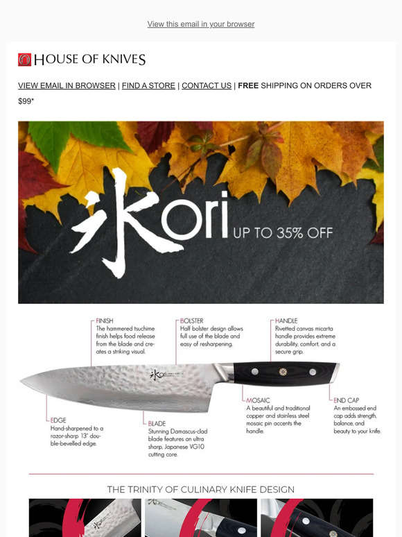 House of Knives Japanese Steel + Canadian Design = Kori Artisan Milled