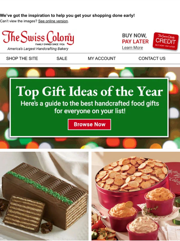 Swiss Colony Your Guide to the Best Gifts of the Season Milled