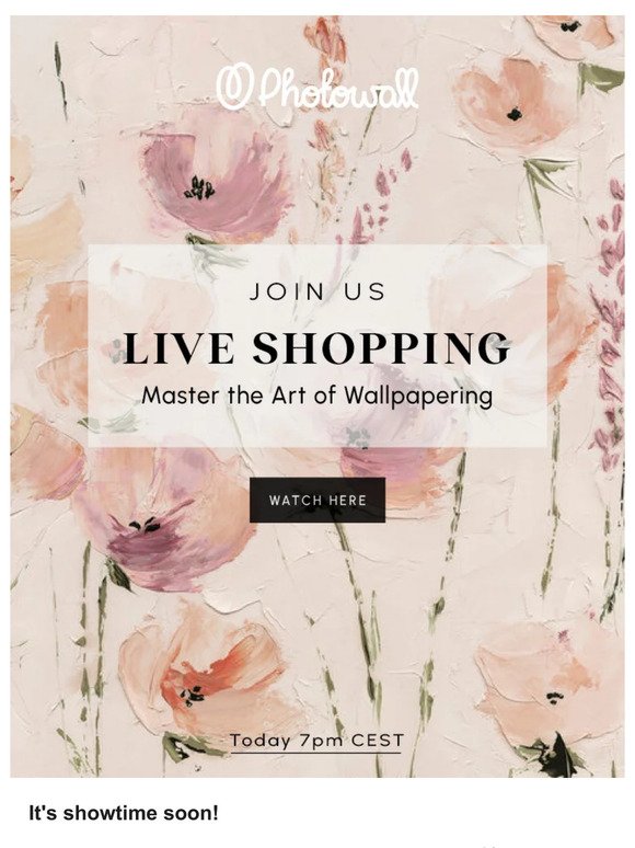 Your Live Shopping Invite 💌