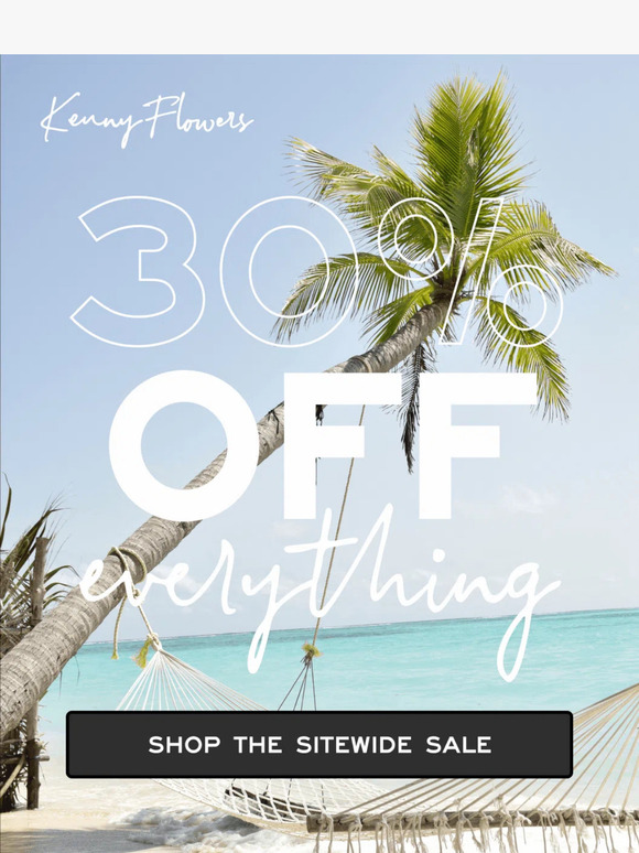 FLASH SALE: Enjoy 30% Off Sitewide