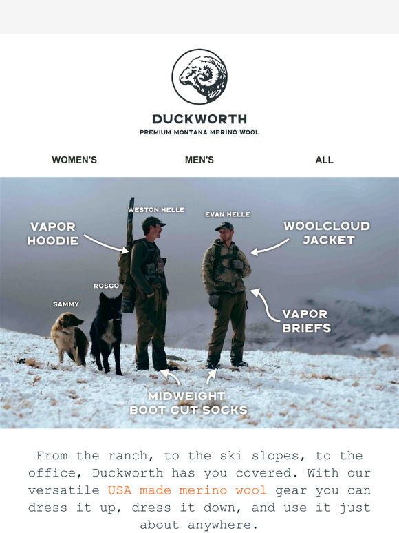 Duckworth: back in stock: Men's Snowcrest Shirt