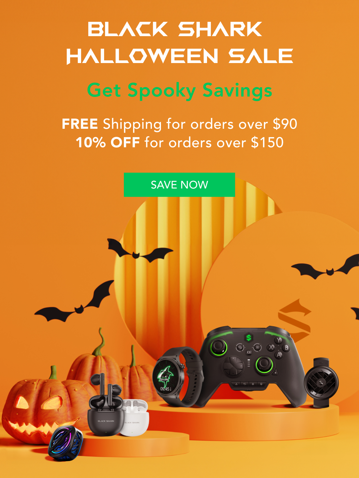 FREE shipping for orders over $90. 10% OFF for orders over $150!