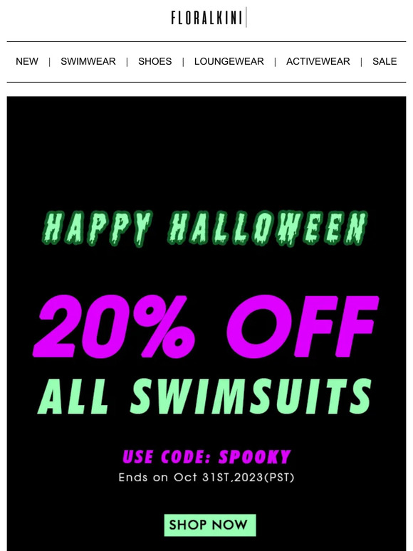 [Last 72HRS] 20% OFF ALL SWIMSUITS!
