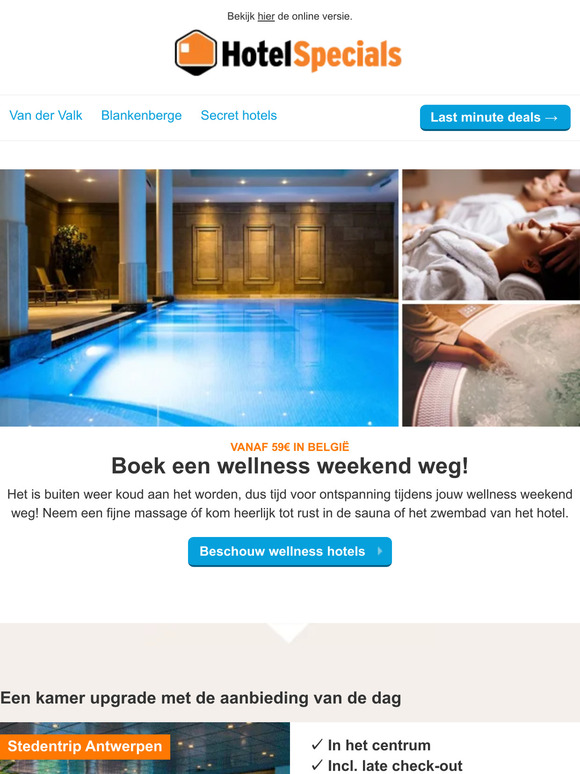 Boek een wellness weekend weg!