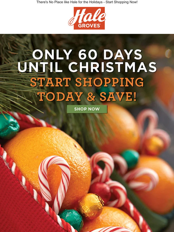 Only 60 Days Until Christmas 🎄 Start Shopping Today!