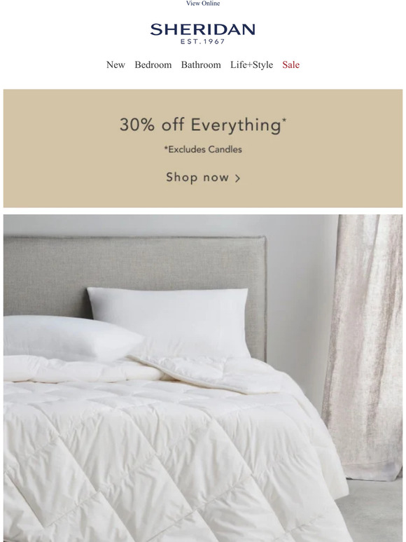 Sheridan The secret to cloudlike bedding? It's in the basics Milled