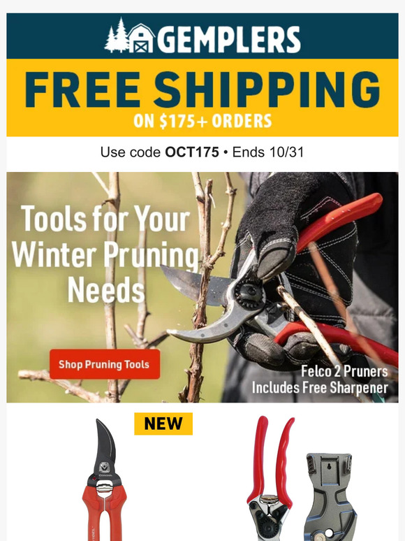 Gemplers Winter Pruning Supplies Ship Free At Gemplers Milled