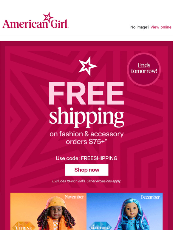 american girl discount code 2018