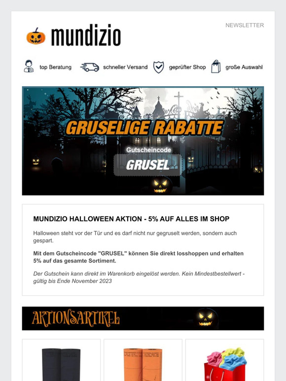 Gruselige Rabatte