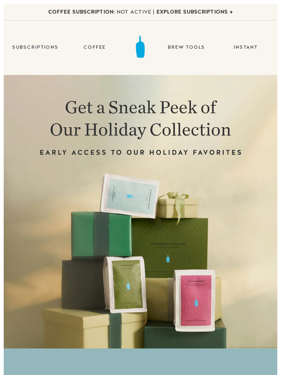 Blue Bottle Coffee: A Sneak Peek at Our Holiday Collection | Milled