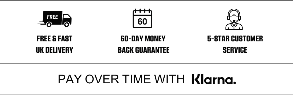 Free & fast UK Delivery, 60-day money back guarantee, 5-star customer service