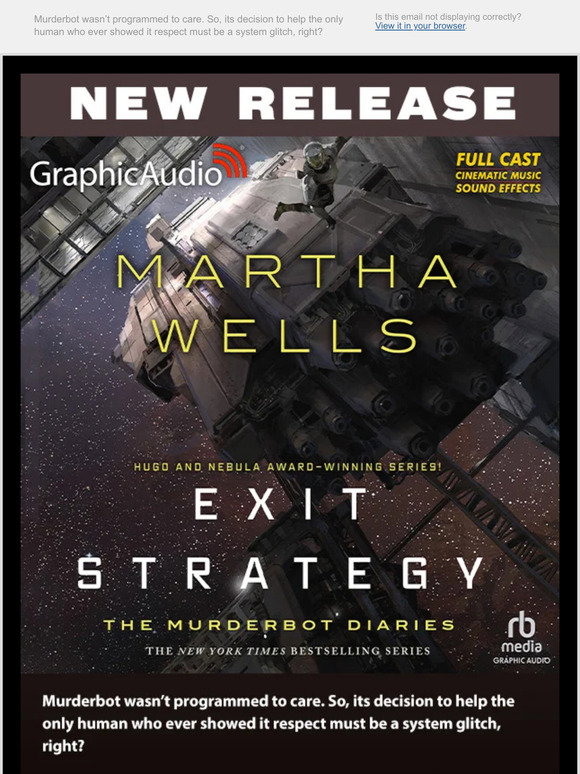 GraphicAudio NEW RELEASE! The Murderbot Diaries 4 Exit Strategy by