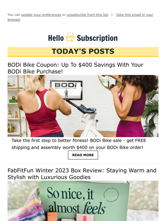 💌 Hello Subscription! Reviews, Spoilers, & Deals! 💌