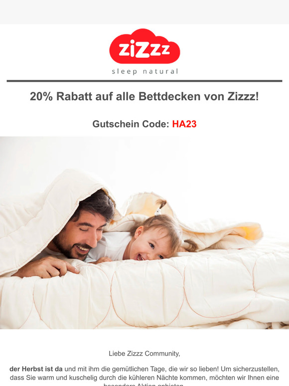 Zizzz Herbstangebot für die kühleren Tage