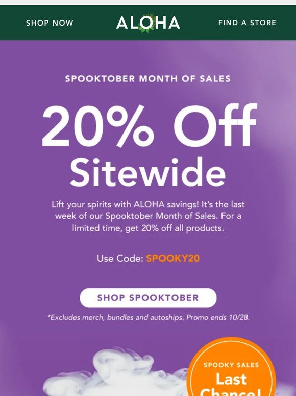 It's The Last Sale Of Spooktober