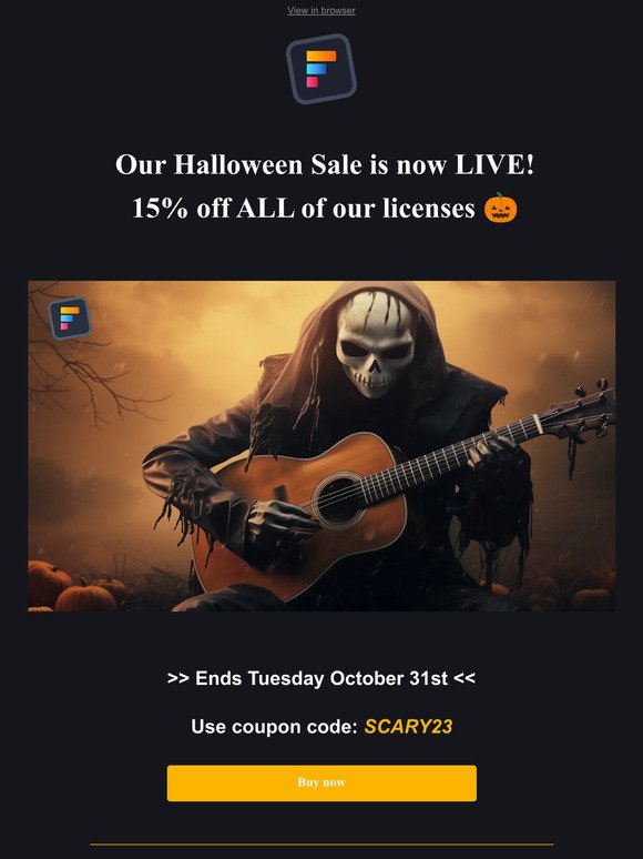 Our Halloween Sale is now LIVE!