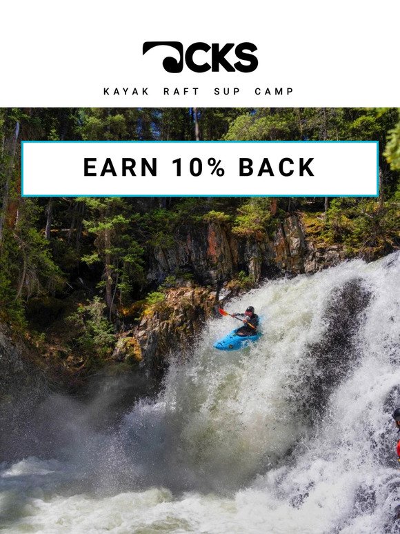 Earn 10% Back on All Kayak Accessories