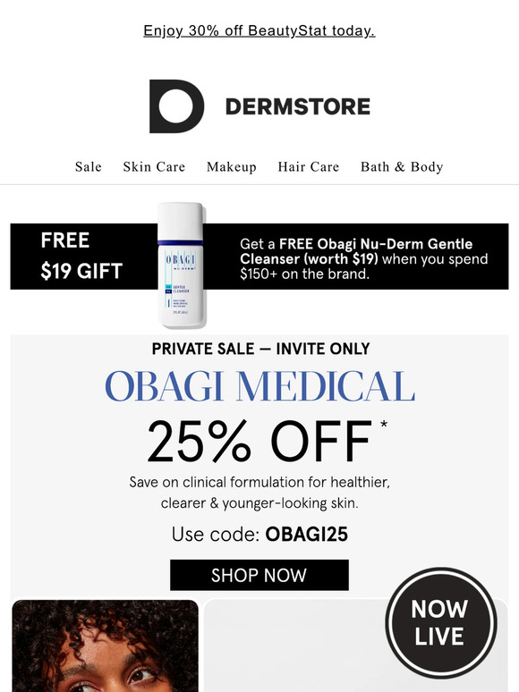 NOW: 25% off Obagi Medical