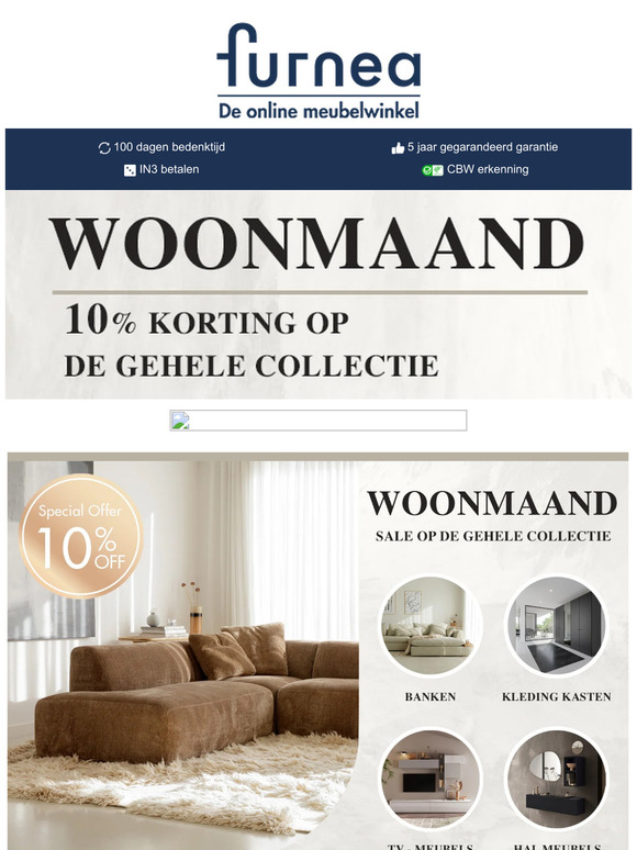 🔥 Grote Woonmaand Blowout bij Furnea! 🔥