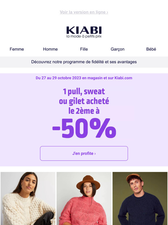 Kiabi en ligne discount bebe