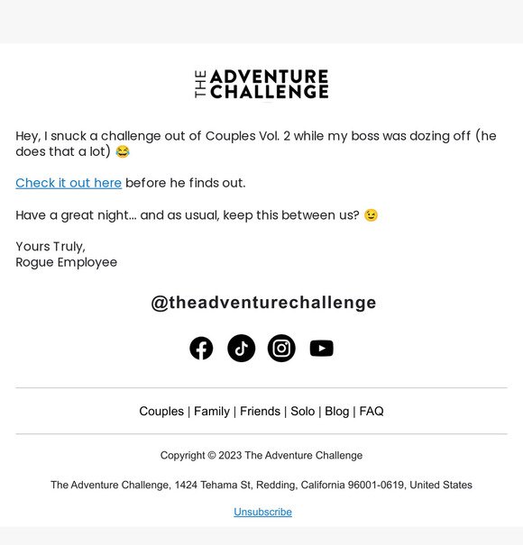 What's in our NEW Quickies product? - The Adventure Challenge