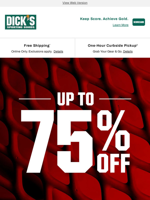 Dick's Sporting Goods Discover how you could save in clearance