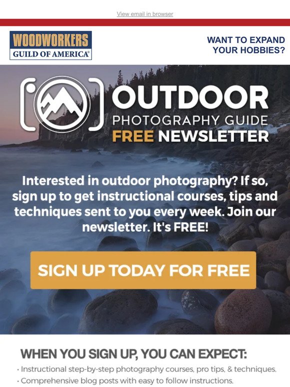 📷 Want to learn about Outdoor Photography?  Start now for FREE!