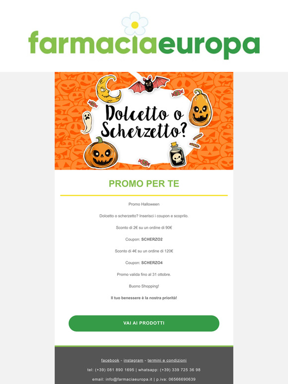 Promo Halloween: sconto per te