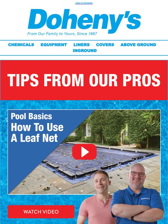 Tips from our pros: Master the Art of Pool Leaf Net Covers 🍂 ( Video )