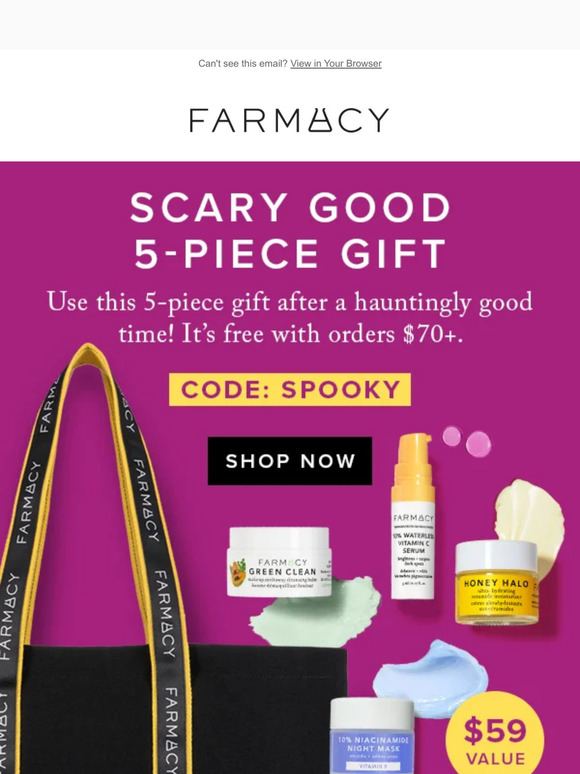 Farmacy Beauty: Get a free spooky night routine | Milled