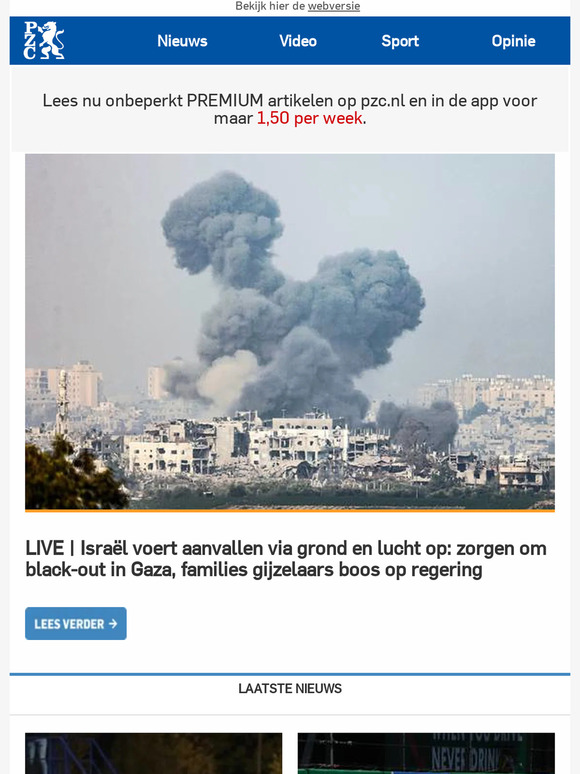 PZC: LIVE | Israël Voert Aanvallen Via Grond En Lucht Op: Zorgen Om ...