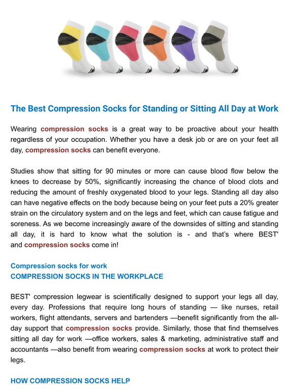 Shen Zhen Huo Yu Tech The Best Compression Socks for Standing or