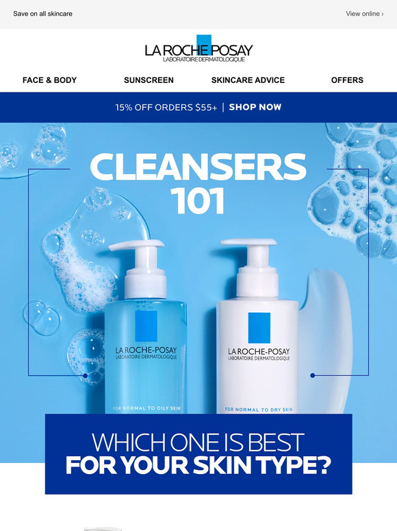 La RochePosay ACD Cleansers 101 What's your match? Milled