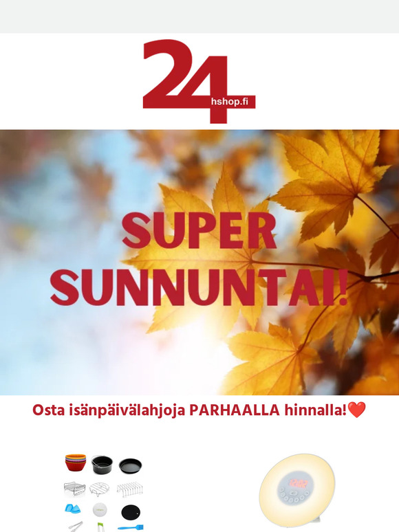 SUPER SUNNUNTAI!🥳 Osta isänpäivälahjoja PARHAALLA hinalla!