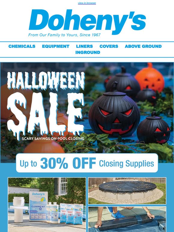 No Tricks, Only Treats! Scarily Good Savings for Pool Closing 👻🎃