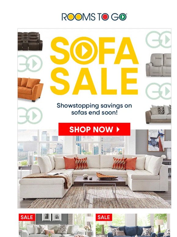 Time's ticking on huge Sofa Sale savings!