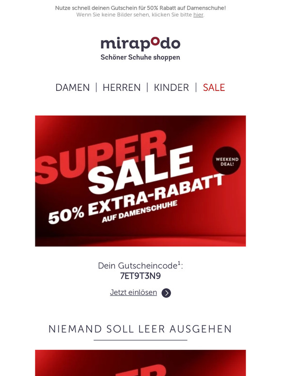 💥 50% Rabatt !!! auf Damenschuhe! 💥