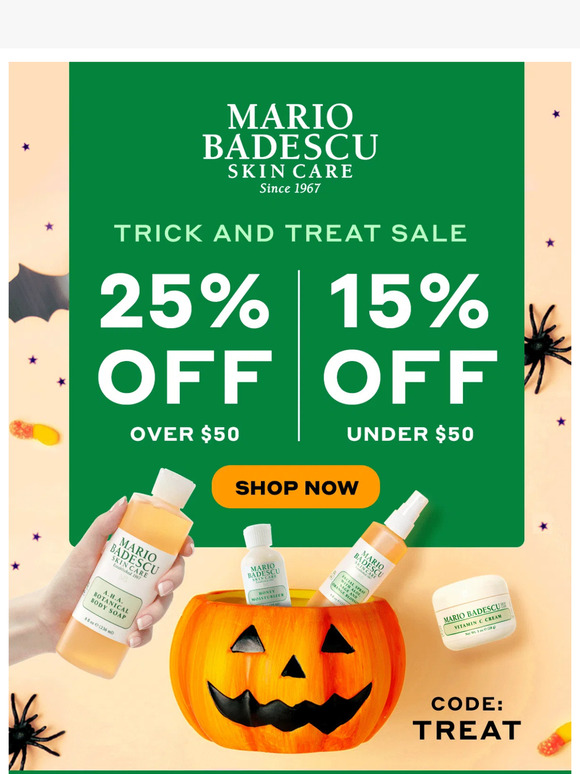 Trick or Treat Yourself to 25% Off