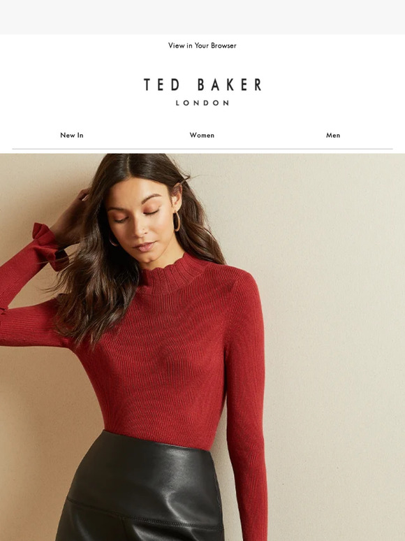 Ted Baker Classic Leather Style Back & Better for this season Milled