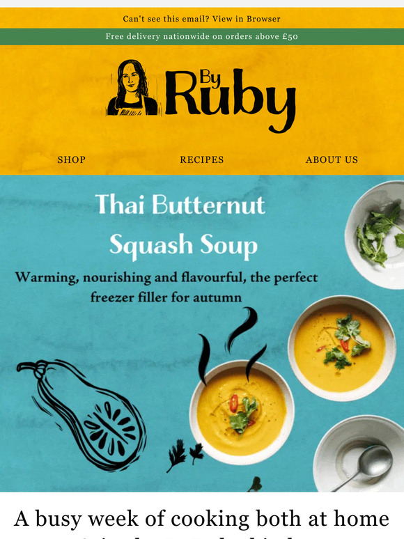 Thai butternut squash soup - a delicious & seasonal recipe