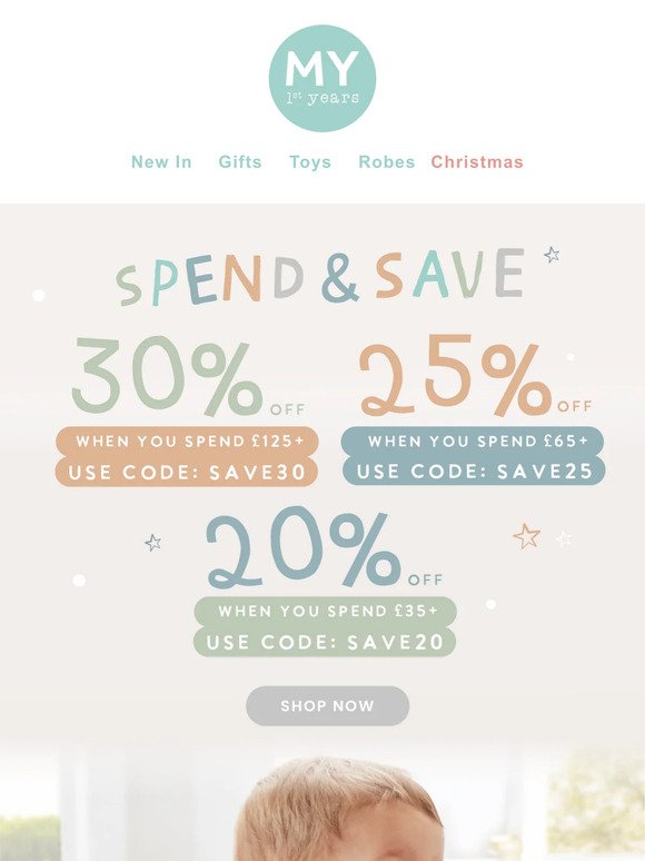 Don't forget to spend & save!